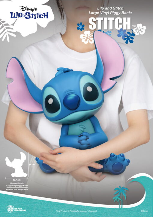 Lilo and Stitch Large Vinyl Piggy Bank: Stitch - Beast Kingdom - Image 2