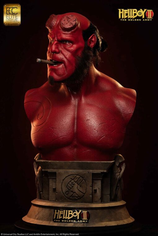 Hellboy Life-Size Bust - By Elite Creature Collectibles - Image 11
