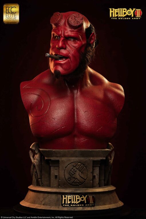 Hellboy Life-Size Bust - By Elite Creature Collectibles - Image 2
