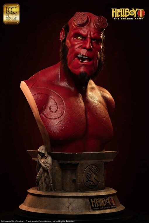 Hellboy Life-Size Bust - By Elite Creature Collectibles - Image 9