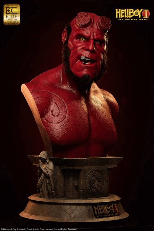 Hellboy Life-Size Bust - By Elite Creature Collectibles - Image 8