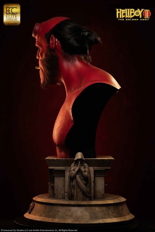 Hellboy Life-Size Bust - By Elite Creature Collectibles - Image 3