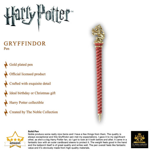 Gryffindor Pen Gold Plated - Image 3