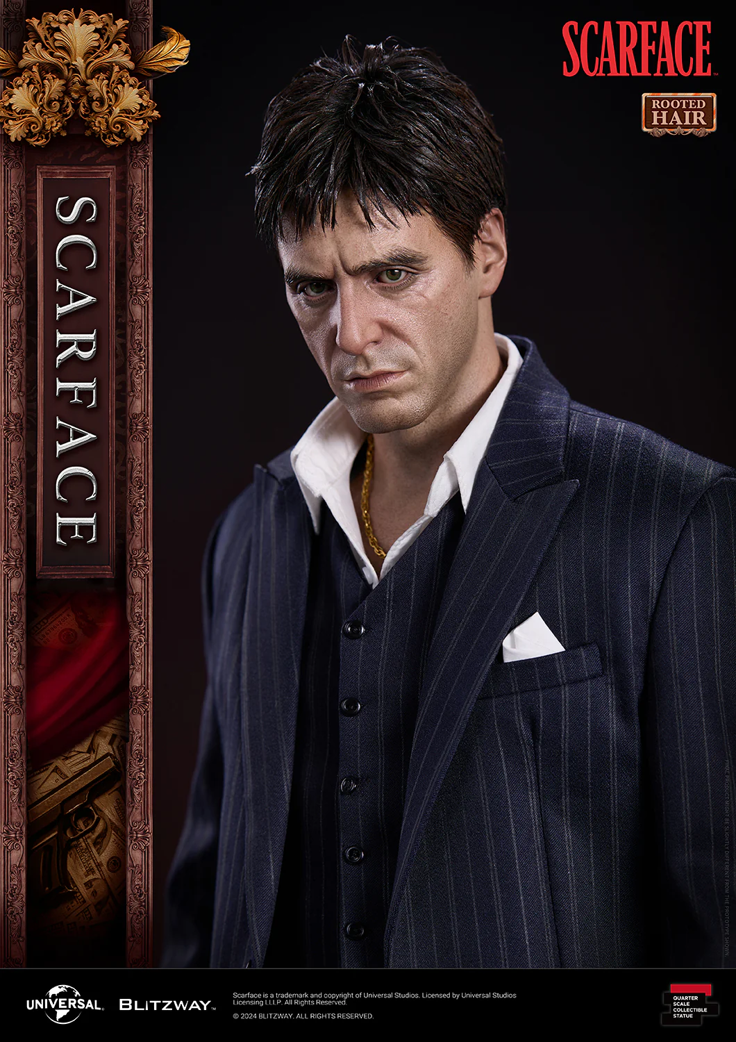 BLITZWAY 1/4 Scarface Rooted Hair Ver. - Image 9