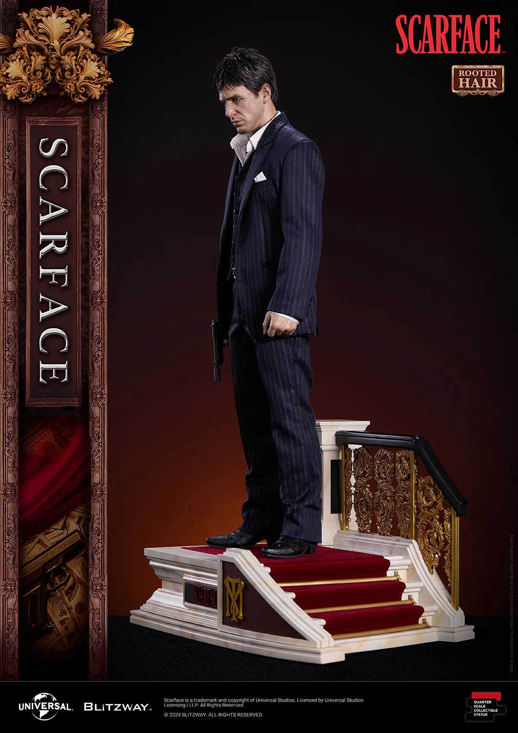 BLITZWAY 1/4 Scarface Rooted Hair Ver. - Image 7