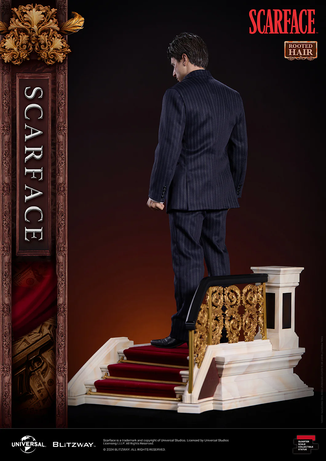 BLITZWAY 1/4 Scarface Rooted Hair Ver. - Image 6