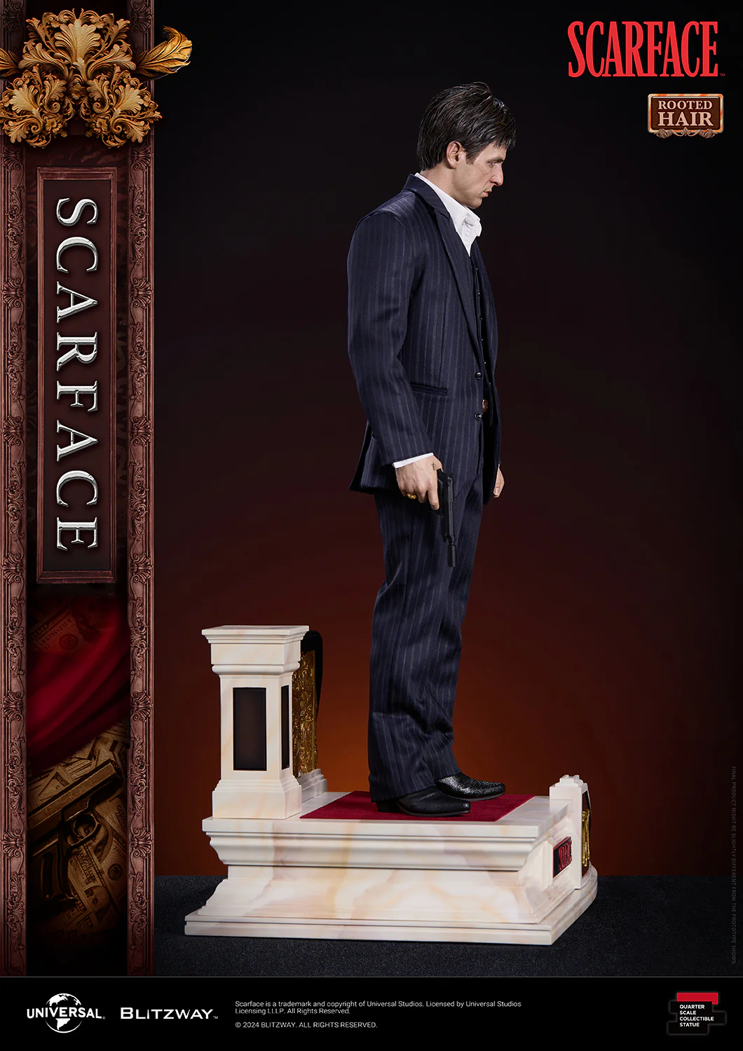 BLITZWAY 1/4 Scarface Rooted Hair Ver. - Image 5