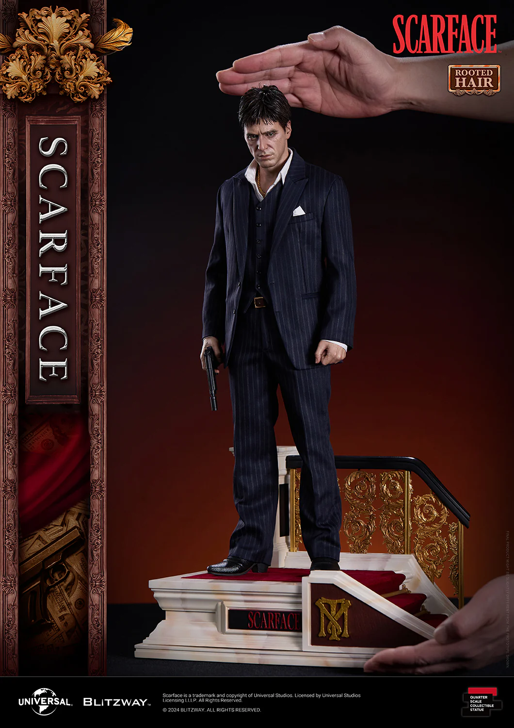 BLITZWAY 1/4 Scarface Rooted Hair Ver. - Image 3