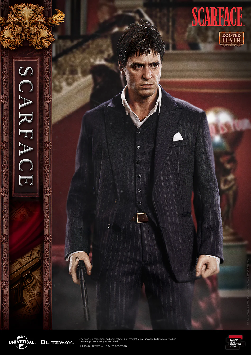 BLITZWAY 1/4 Scarface Rooted Hair Ver. - Image 14
