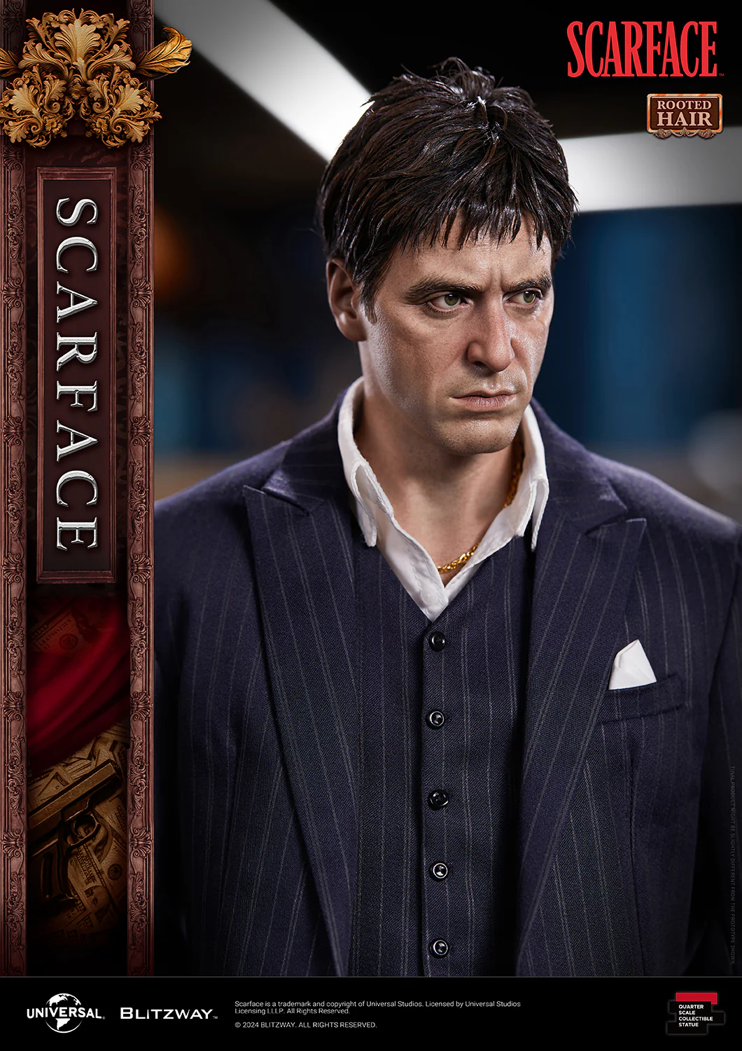 BLITZWAY 1/4 Scarface Rooted Hair Ver. - Image 16