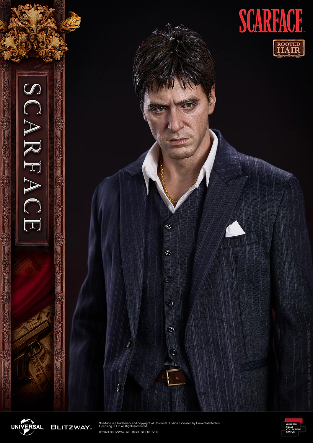 BLITZWAY 1/4 Scarface Rooted Hair Ver. - Image 12