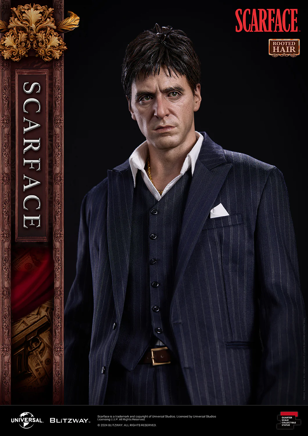 BLITZWAY 1/4 Scarface Rooted Hair Ver. - Image 11