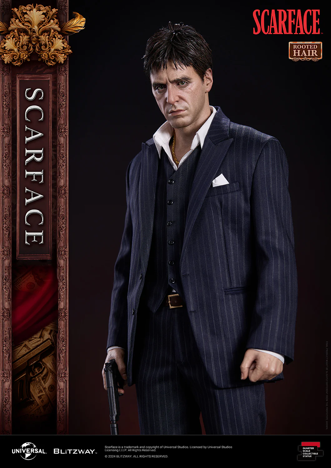 BLITZWAY 1/4 Scarface Rooted Hair Ver. - Image 10