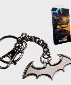 The Noble Collection DC Batman Shaped Logo Keychain In Black