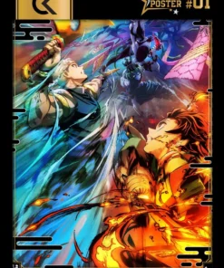 Demon Slayer : Kimetsu no Yaiba Golden Poster. Official product by Cartoon Kingdom.