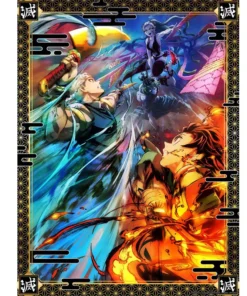 Alternative view of Demon Slayer : Kimetsu no Yaiba Golden Poster. Official product by Cartoon Kingdom.
