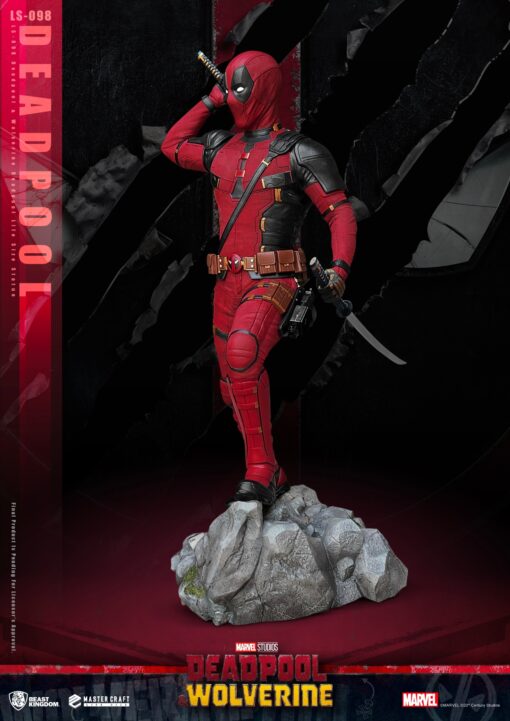 Beast Kingdom LS-098 Deadpool & Wolverine Deadpool Life Size Statue - Image 4