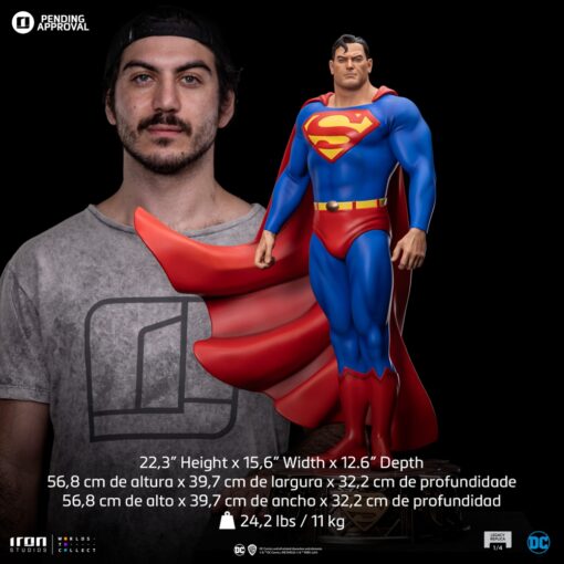 SUPERMAN DC TRINITY Legacy Replica 1/4 - Iron Srudios - Image 2