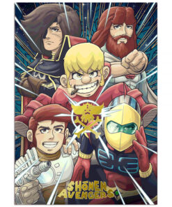 Shonen Avengers Golden Poster. Official product by Cartoon Kingdom.