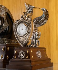Heraldic Gryphon Clock - Noble Collection