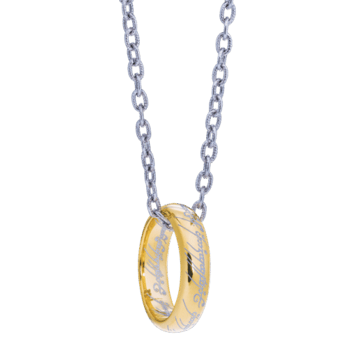 The One Ring – Etched Silver with Chain - Noble Collection - Image 2