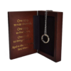 The One Ring – Etched Silver with Chain - Noble Collection