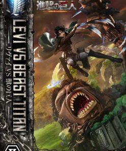 Ultimate Premium Masterline TV animation Attack On Titan Levi versus Beast Titan Bonus Version - Prime1Studio