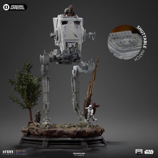 AT-ST and Chewbacca - Star Wars - Demi Art Scale 1/20 - Iron Studios - Image 3