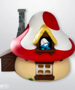 MUSHROOM HOUSE PIGGY BANK THE SMURFS - Plastoy - Image 4