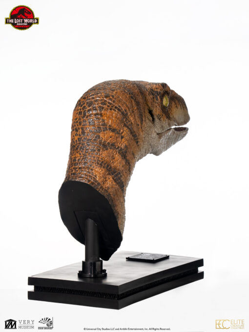 ELITE CREATURE COLLECTIBLE PRESENTS: The Lost World: Jurassic Park Male Velociraptor Life-Size Bust - Image 8