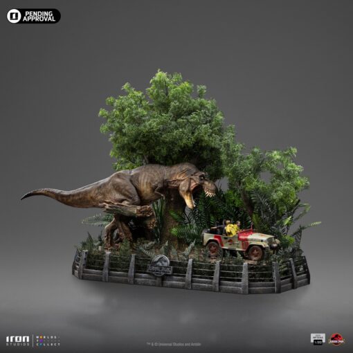 T-Rex Chase Statues Demi Art Scale 1/20 by Iron Studios - Image 4