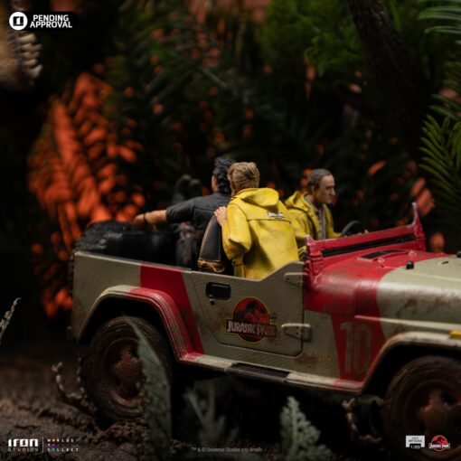 T-Rex Chase Statues Demi Art Scale 1/20 by Iron Studios - Image 7