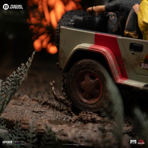 T-Rex Chase Statues Demi Art Scale 1/20 by Iron Studios - Image 9
