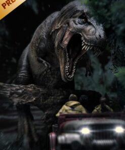 T-Rex Chase Statues Demi Art Scale 1/20 by Iron Studios - Image 15