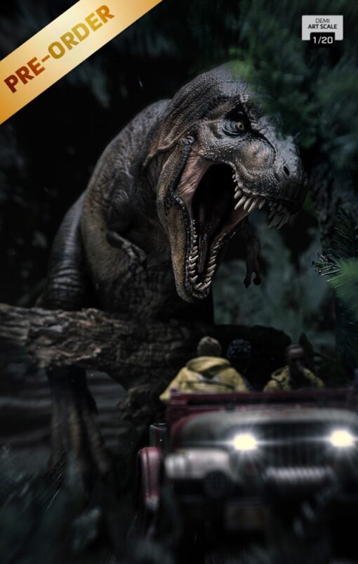 T-Rex Chase Statues Demi Art Scale 1/20 by Iron Studios - Image 15