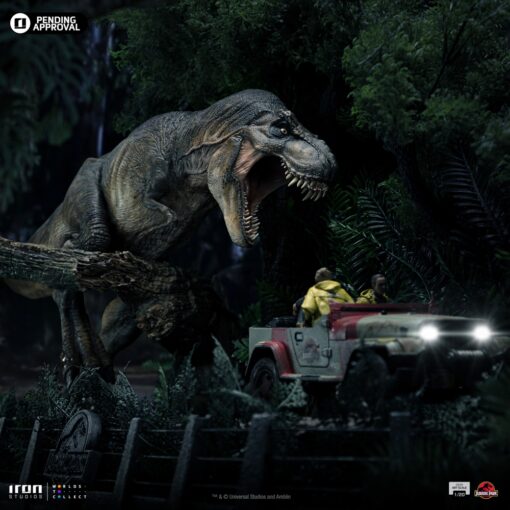 T-Rex Chase Statues Demi Art Scale 1/20 by Iron Studios - Image 16