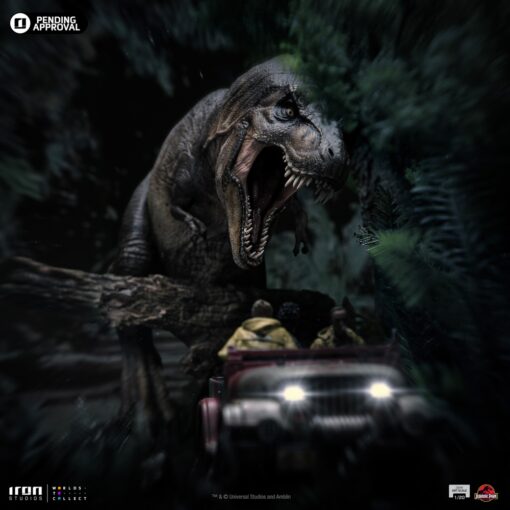 T-Rex Chase Statues Demi Art Scale 1/20 by Iron Studios - Image 17
