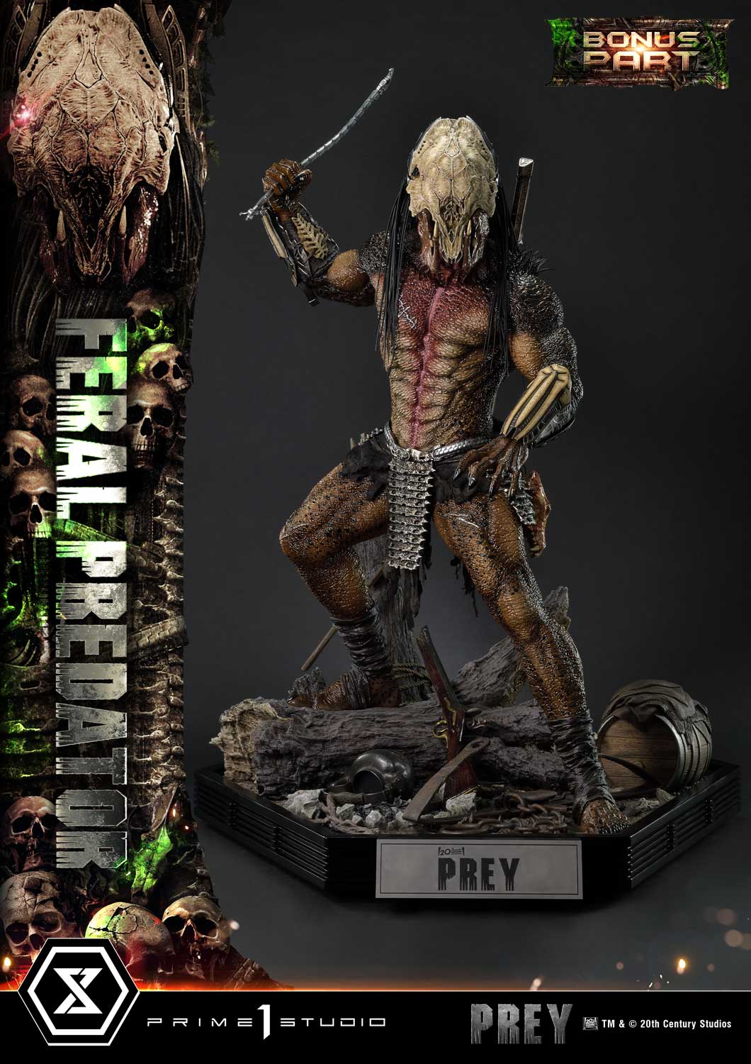 Museum Masteline Prey (Film) Feral Predator Deluxe Bonus Version - Prime1Studio