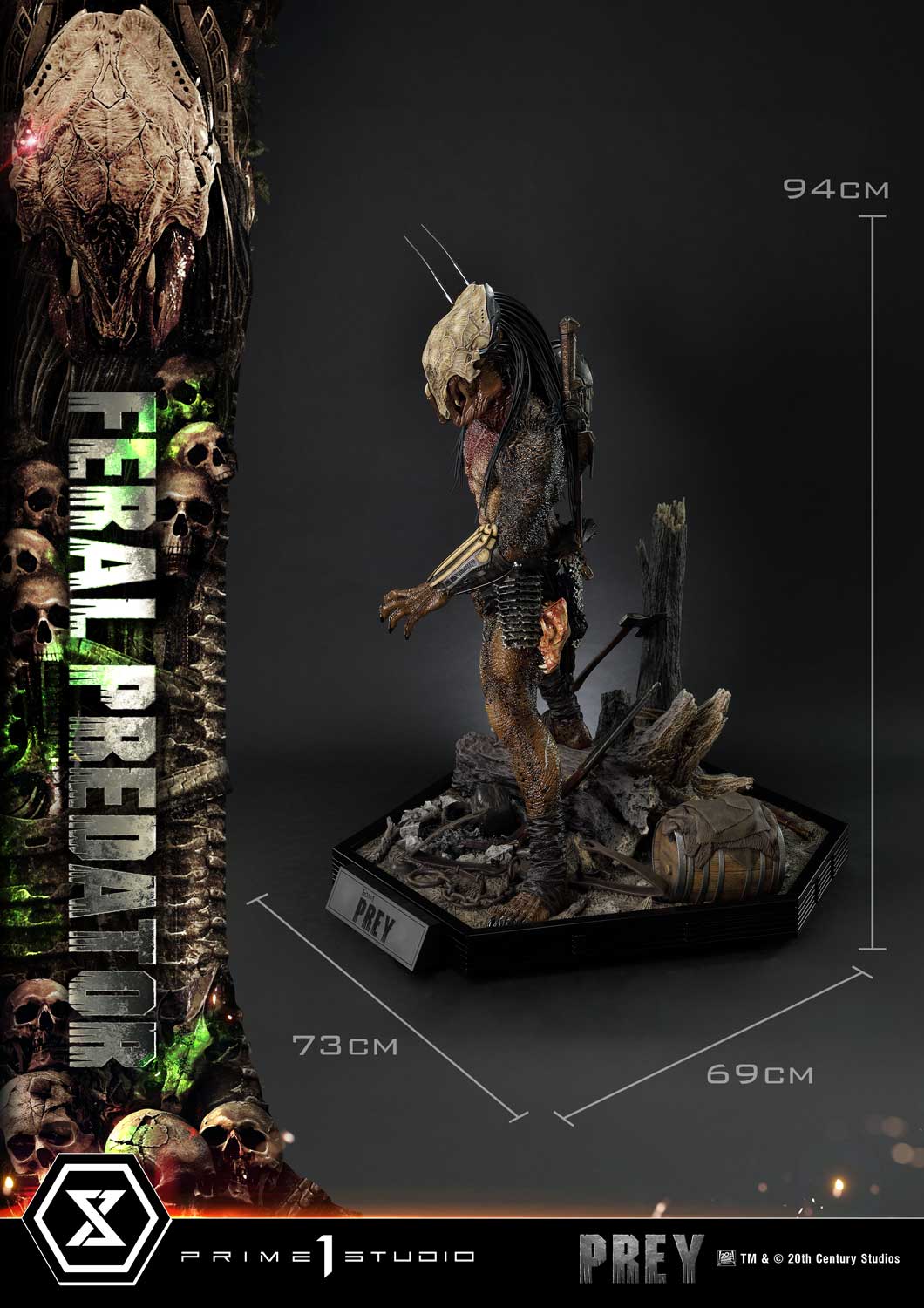 Museum Masteline Prey (Film) Feral Predator Deluxe Bonus Version - Prime1Studio - Image 10