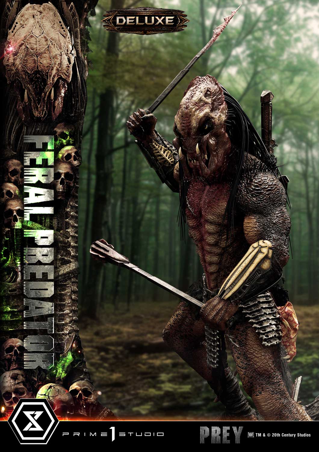 Museum Masteline Prey (Film) Feral Predator Deluxe Bonus Version - Prime1Studio - Image 3