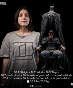 Alternative view of Batman and Bruce Wayne Quarter Scale Statue by Iron Studios