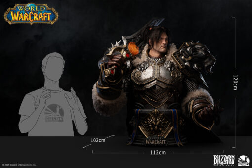 Infinity Studio X Blizzard Entertainment Varian Wrynn 1/1 Life-Size Bust - Image 2