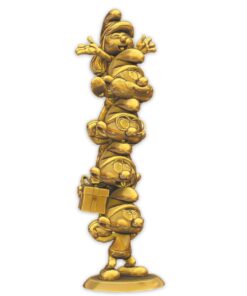 Plastoy Collectible Figure The Smurfs Column Gold