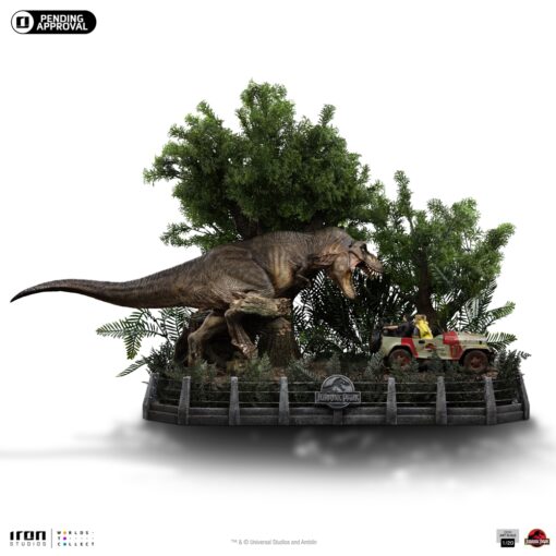 T-Rex Chase Statues Demi Art Scale 1/20 by Iron Studios - Image 22