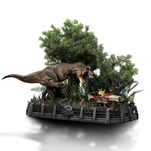 T-Rex Chase Statues Demi Art Scale 1/20 by Iron Studios - Image 23