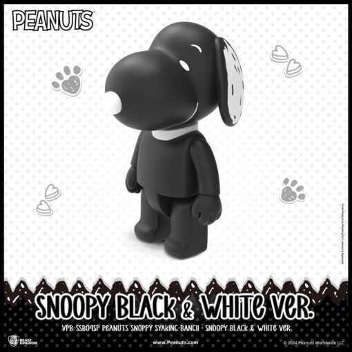 Beast Kingdom VPB-SSB04SP Peanuts Snoopy SYAKING-BANG!! : Snoopy Black & White Ver. - Image 6