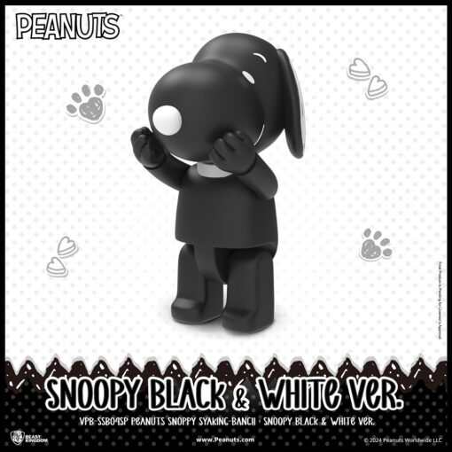 Beast Kingdom VPB-SSB04SP Peanuts Snoopy SYAKING-BANG!! : Snoopy Black & White Ver. - Image 5