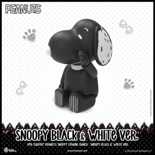 Beast Kingdom VPB-SSB04SP Peanuts Snoopy SYAKING-BANG!! : Snoopy Black & White Ver. - Image 4