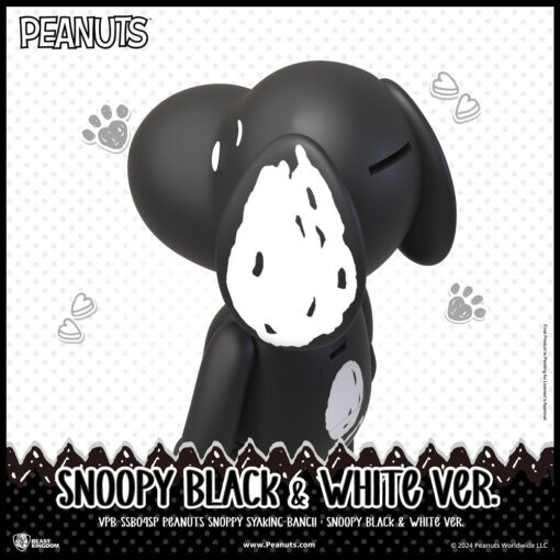 Beast Kingdom VPB-SSB04SP Peanuts Snoopy SYAKING-BANG!! : Snoopy Black & White Ver. - Image 3