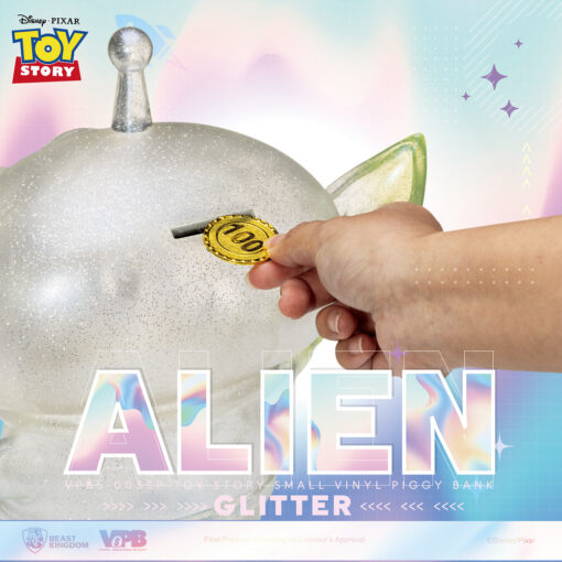 VPBS-003SP Toy Story Small Vinyl Piggy Bank: ALIEN Pearl Ver. - Image 3